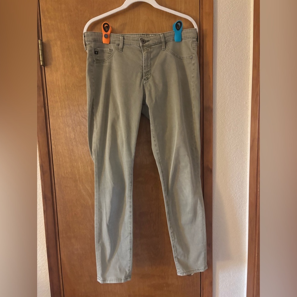 Anthropology AG Adriano Goldschmied Women's light green  Skinny Jeans